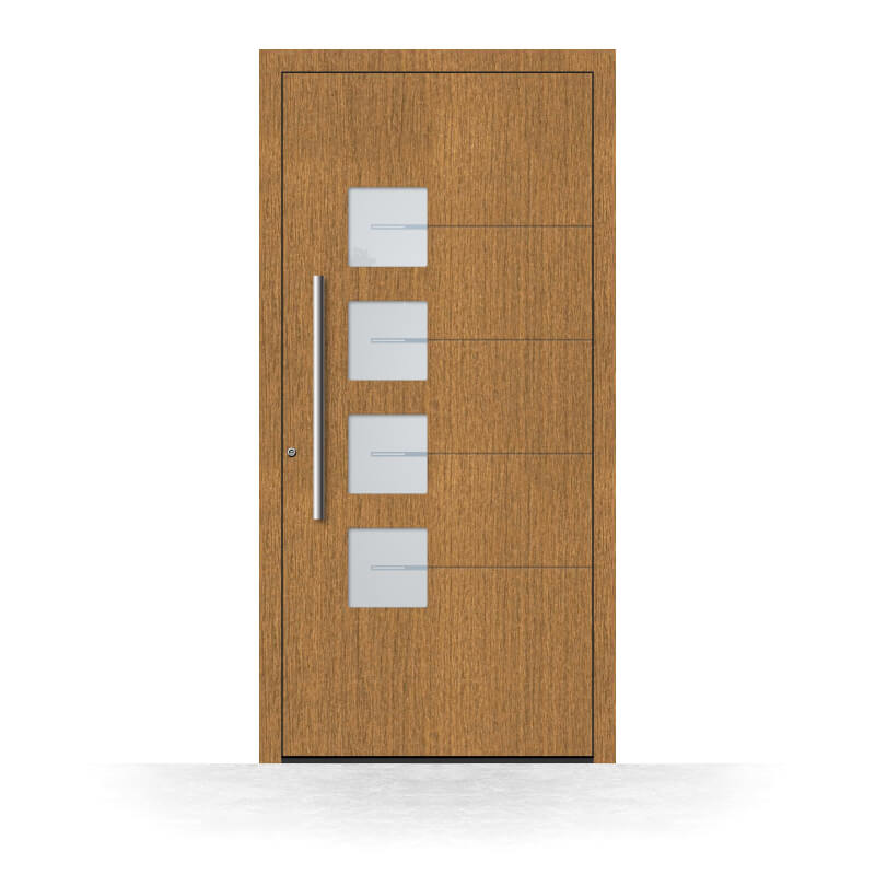 Wooden front door Glasgow made of oak