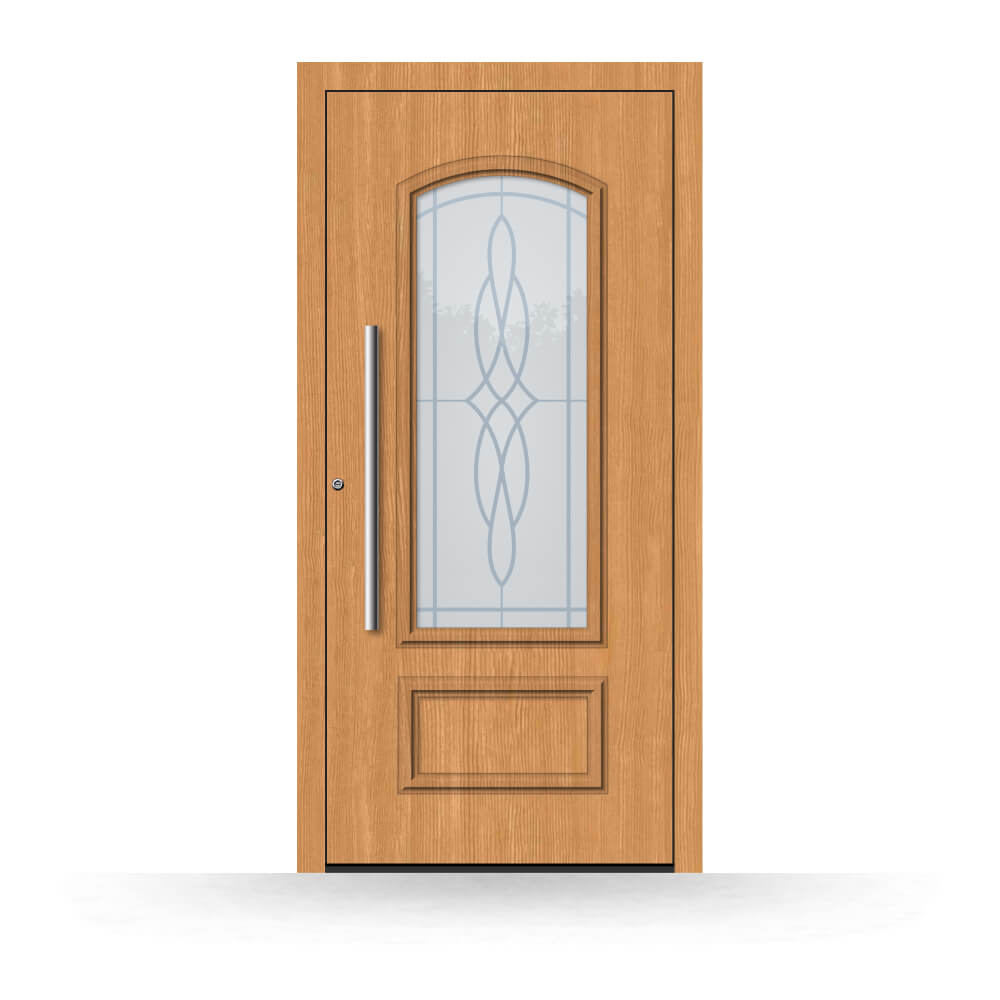 Wooden front door Gold Coast made of larch