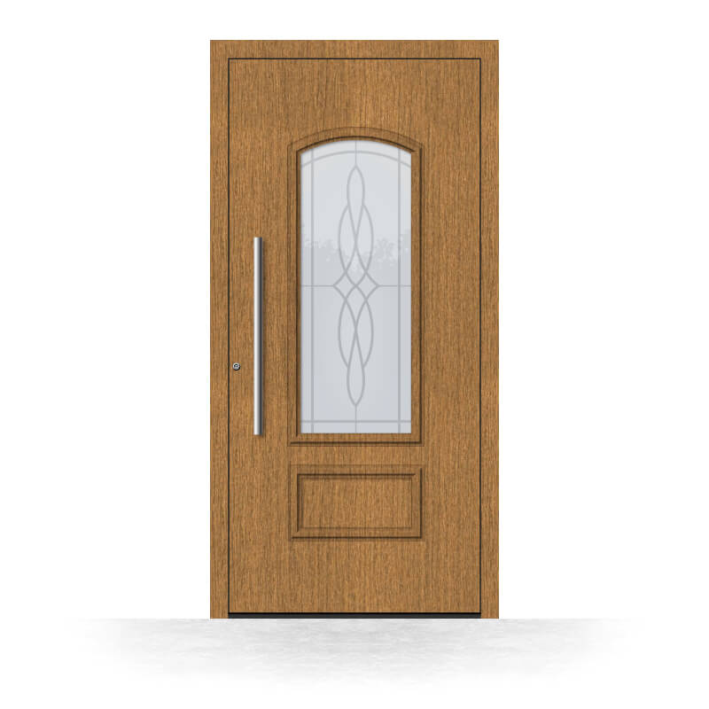 Wooden front door Gold Coast made of oak