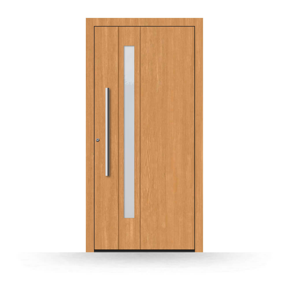 Wooden front door Las Vegas made of larch