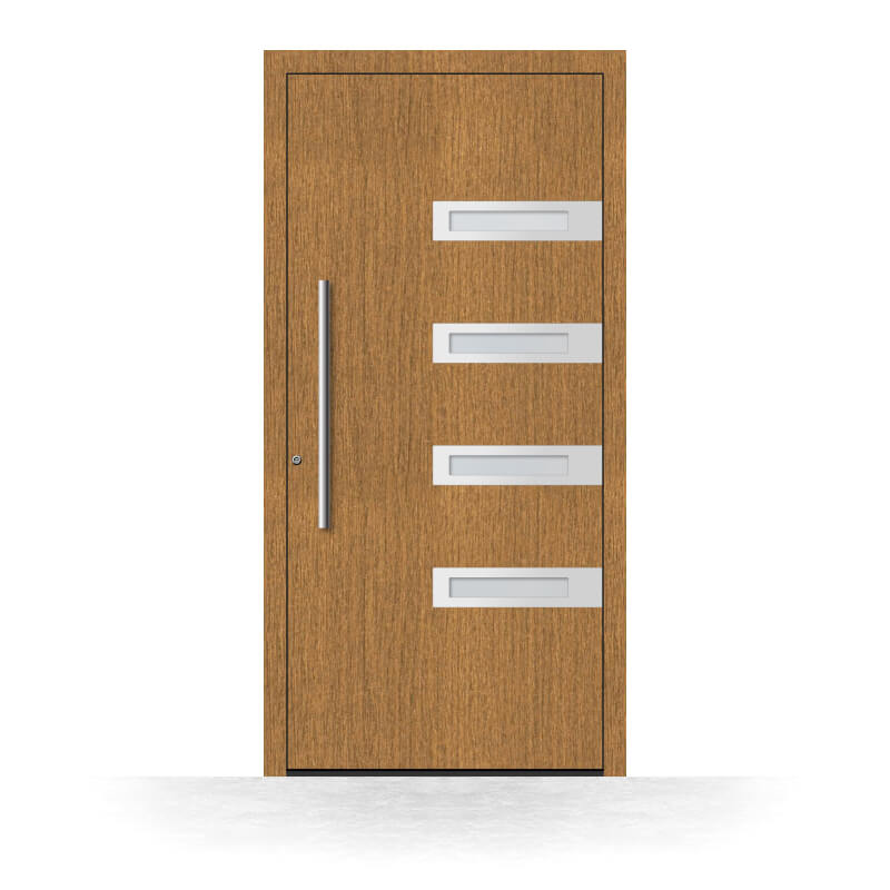 Wood front door Newark made of oak
