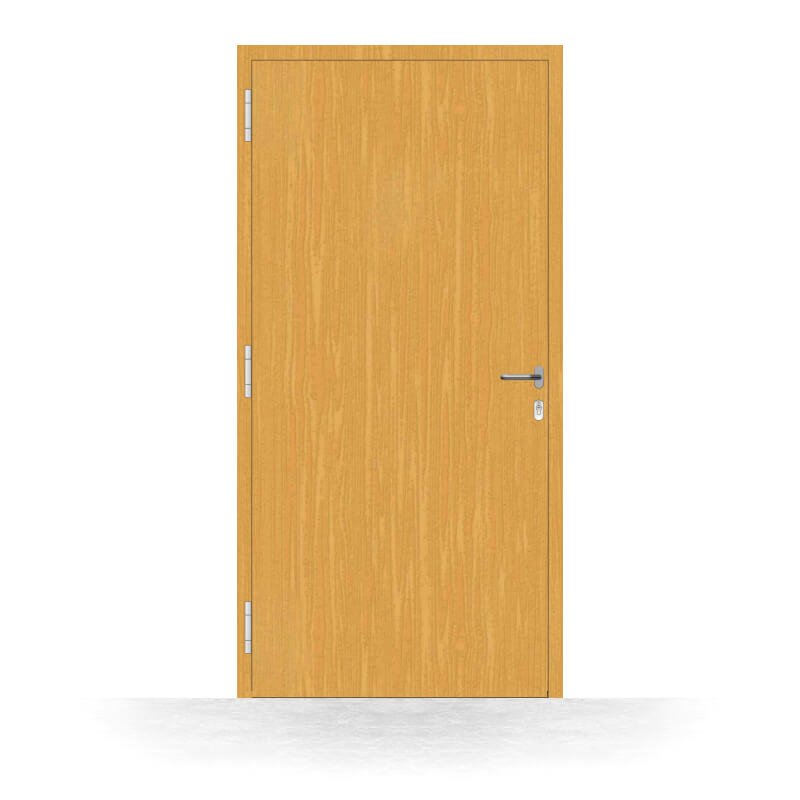Wooden front door, Oxford model, interior view