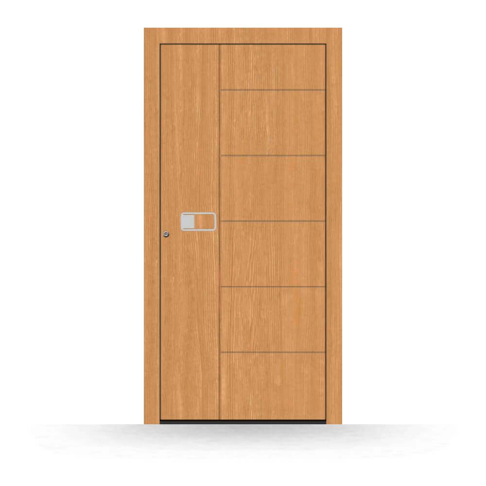 Wooden front door Oxford made of larch
