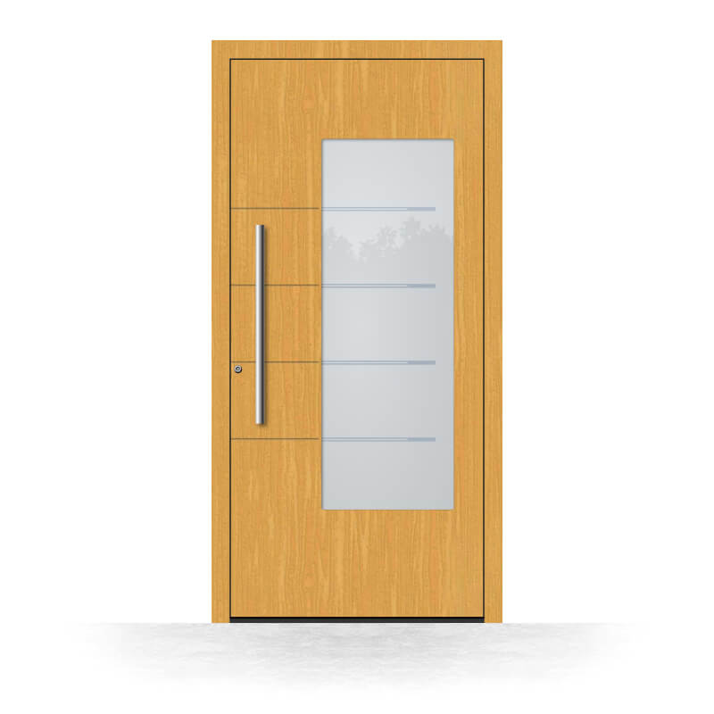 Wood front door model Perth exterior view