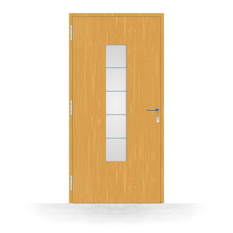 Plymouth wooden front door interior view