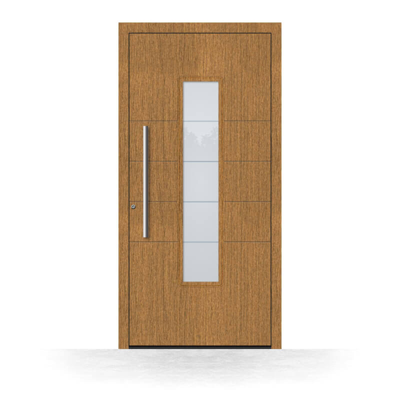 Plymouth wooden front door made from oak