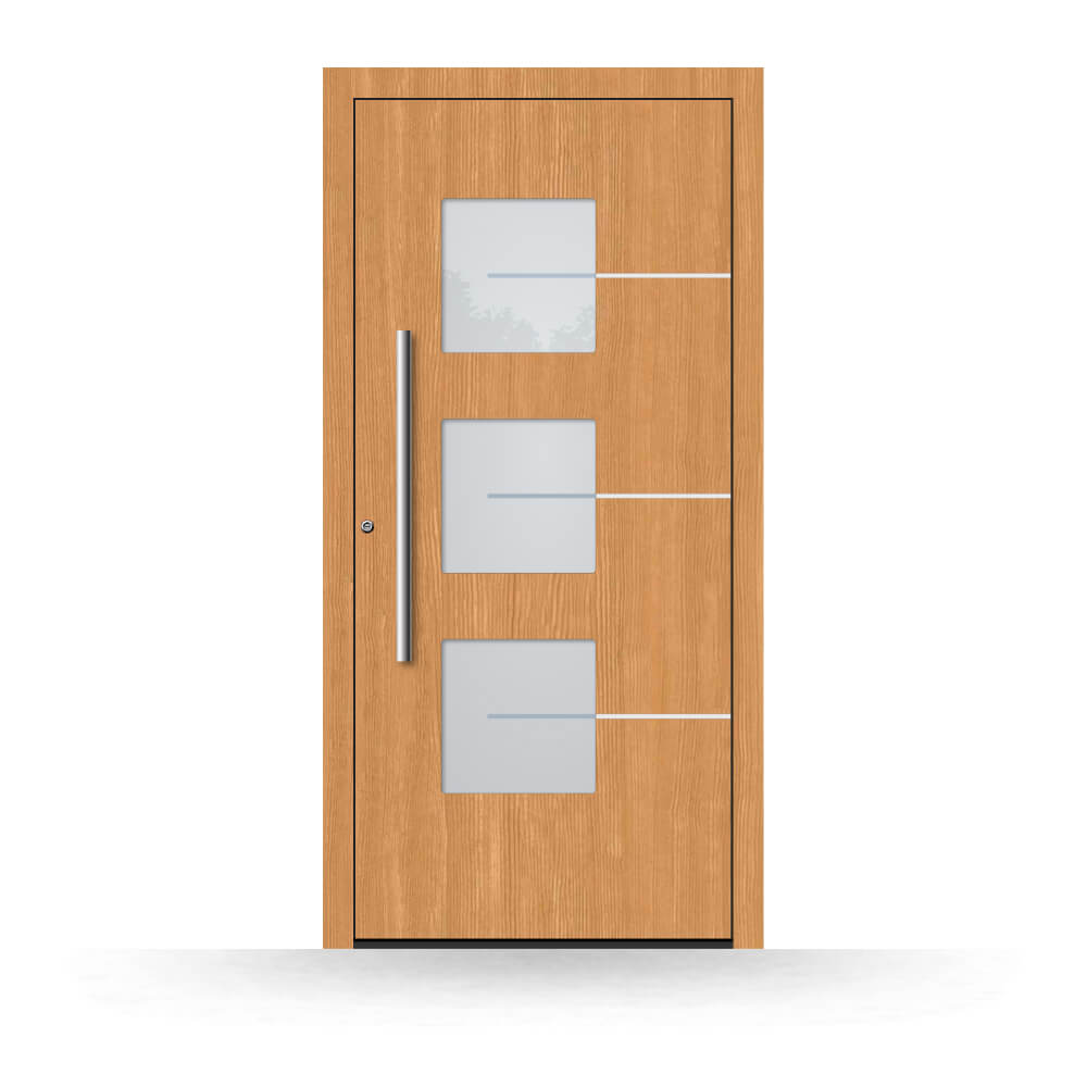 Wooden front door Sydney made of larch