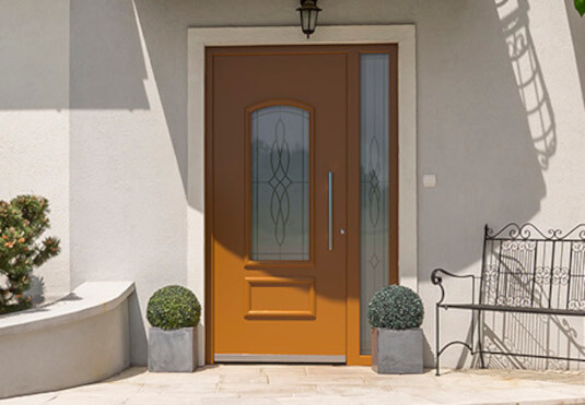 Country style, spruce front door