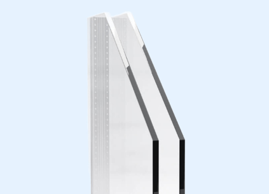 Window with double glazing