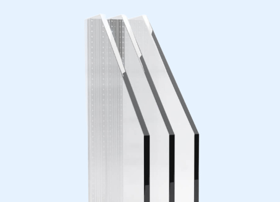 Window with triple glazing