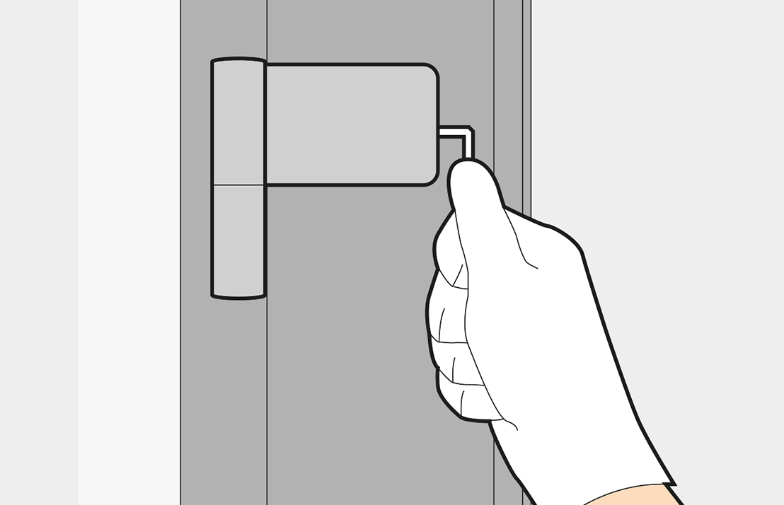 Adjusting back door