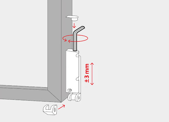 Adjusting patio doors