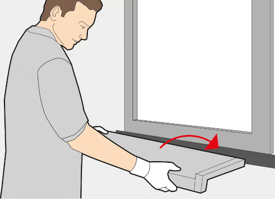 Installing window sills