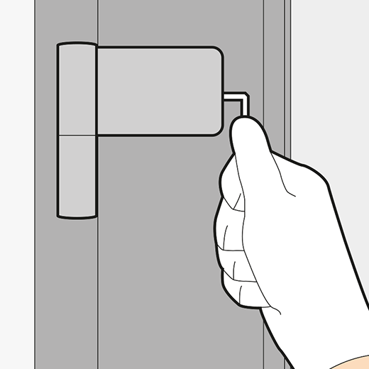 Adjusting back door