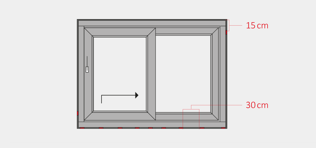 Install a lift & slide door - Insert and align the frame