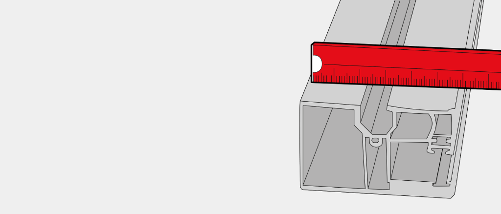 Measure Roller Shutter guiding rails