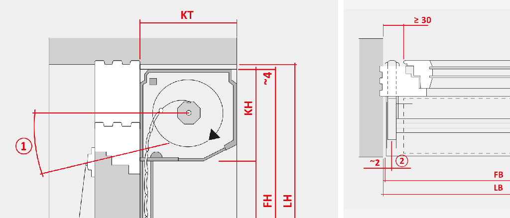 Roller shutter with strap