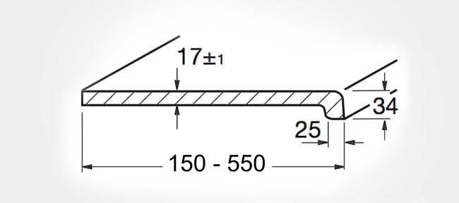 Sectional drawing Werzalit exclusiv