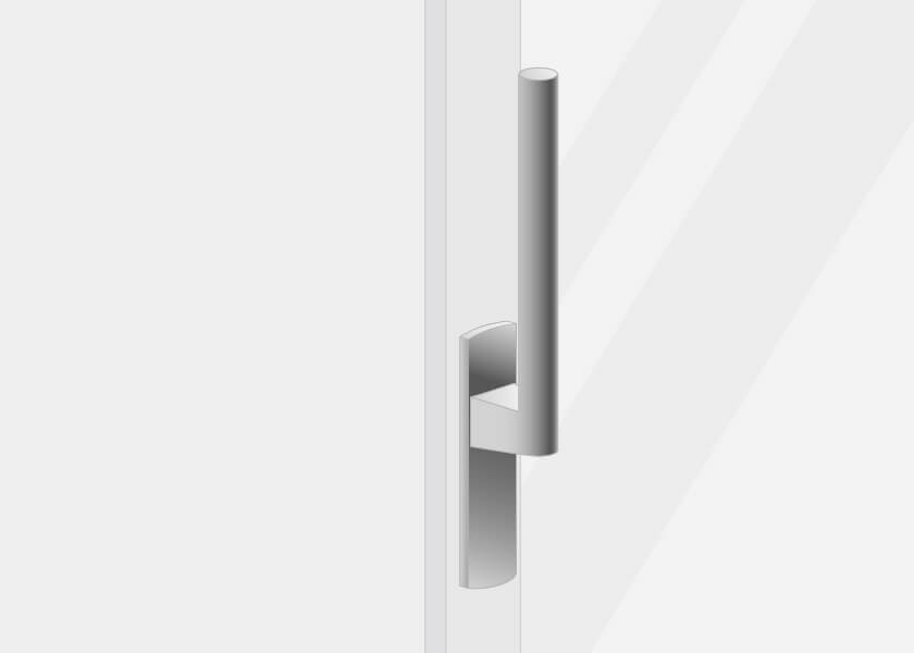 Parallel slide & tilt door handles