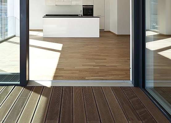 Barrier-free lift-and-slide door