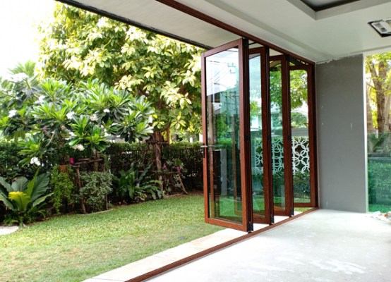 Large bifold patio doors