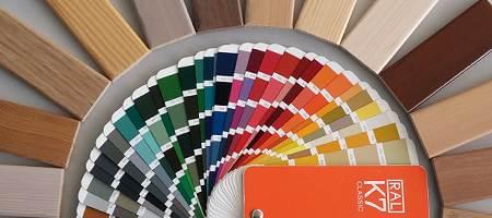 Material colour wood aluminium