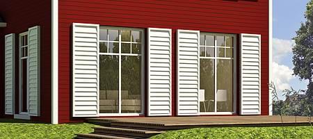 Patio doors made of uPVC