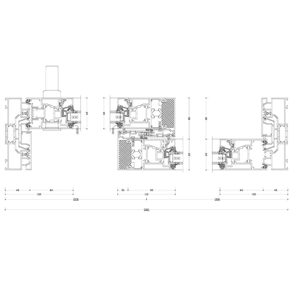 ASE 60: Horizontal view of whole door