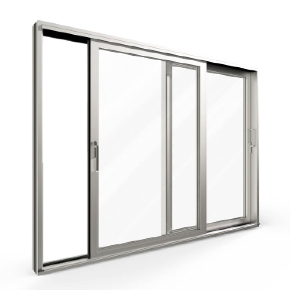 Open aluminium lift and slide door