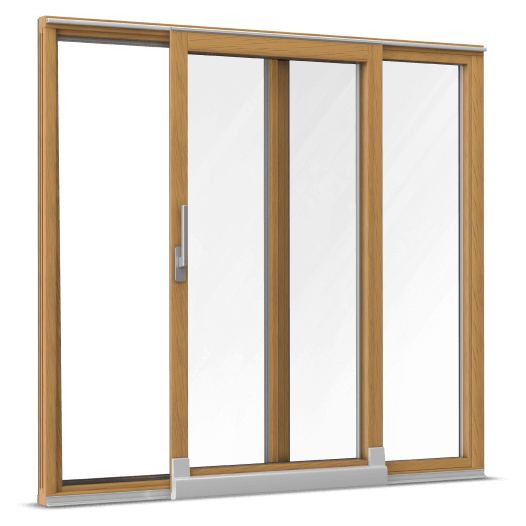 Wood aluminium tilt and slide patio doors