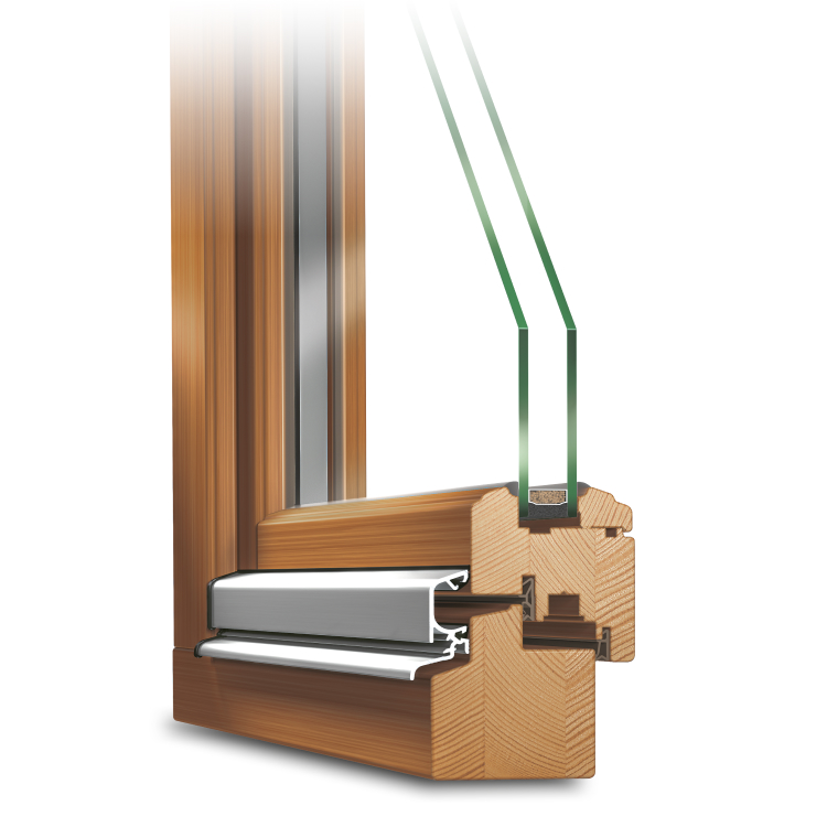 Wooden window rustic IV 68