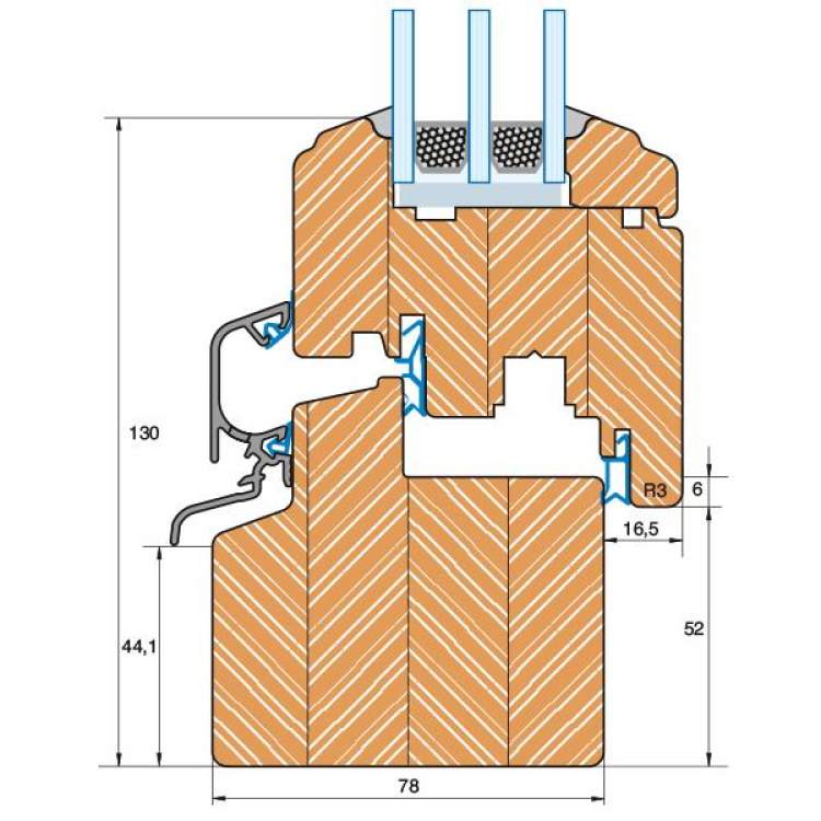 Rustikal IV 78 - profile section