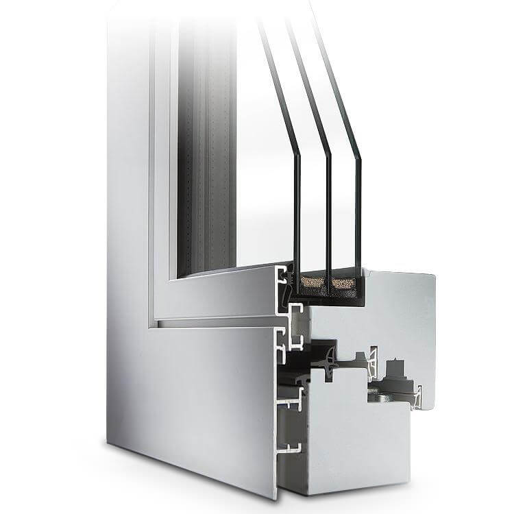 Ideal Plano wood-aluminium window