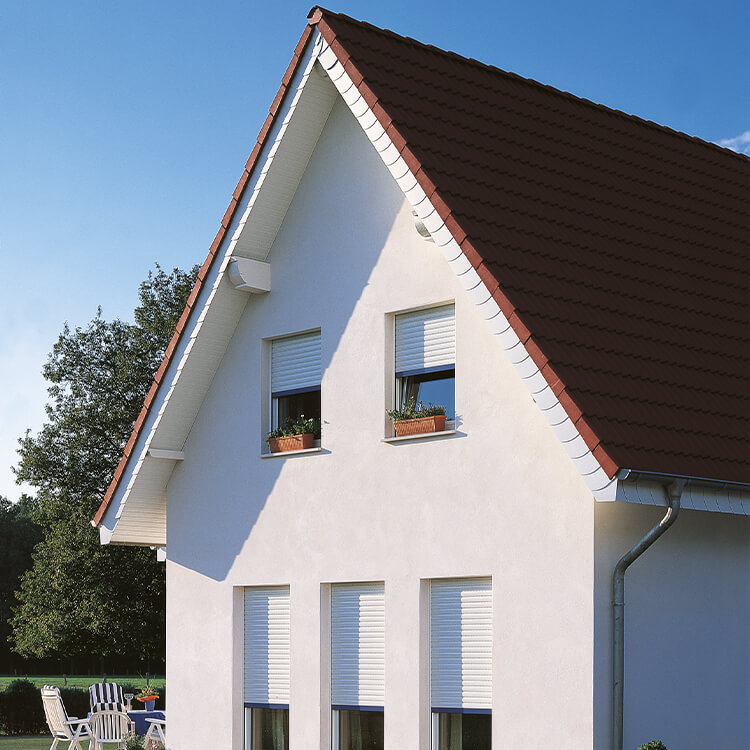 Flush-mounted roller shutter installation situation