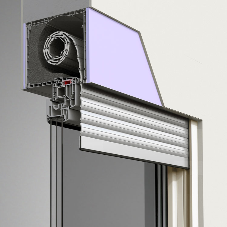 Roller shutter model in detail