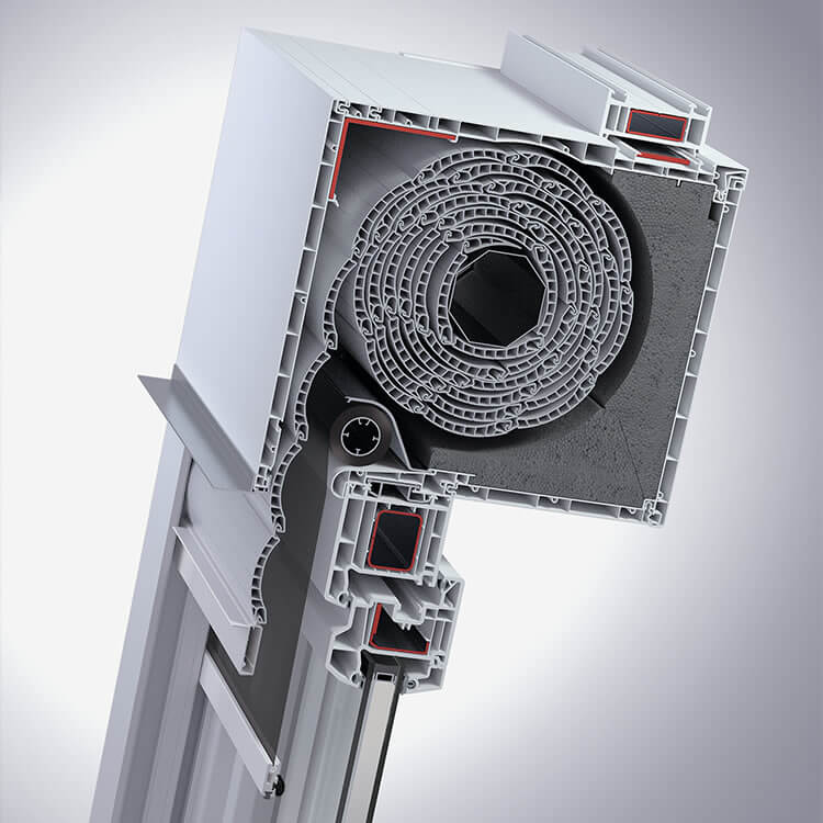 Roller shutter model in detail