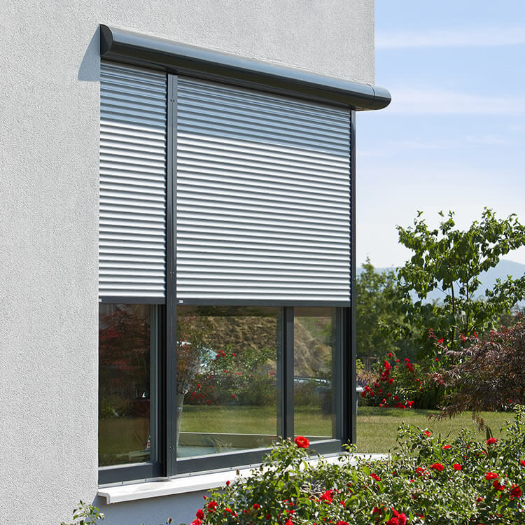Round front mounted roller shutter model