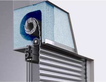 Top mounted roller shutter premium