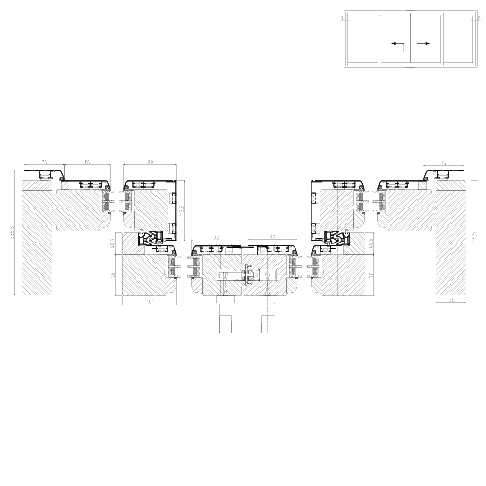  IDEALU IV 78 - scheme C horizontal cross-section 
