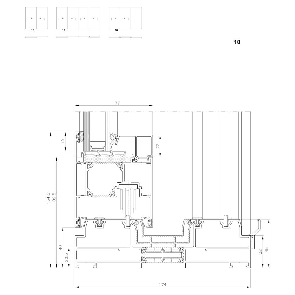 MB-77 - 48 mm threshold