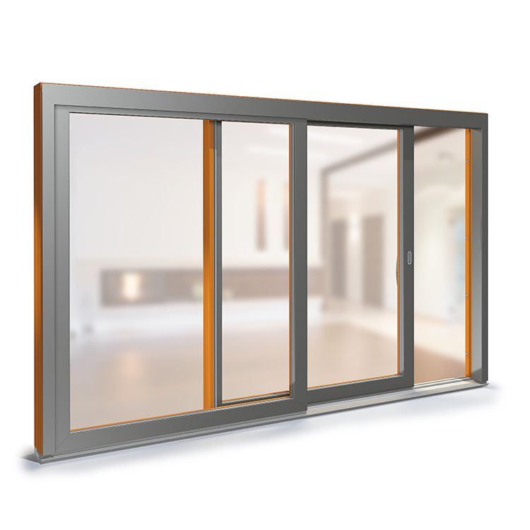 Lift and slide door exterior view