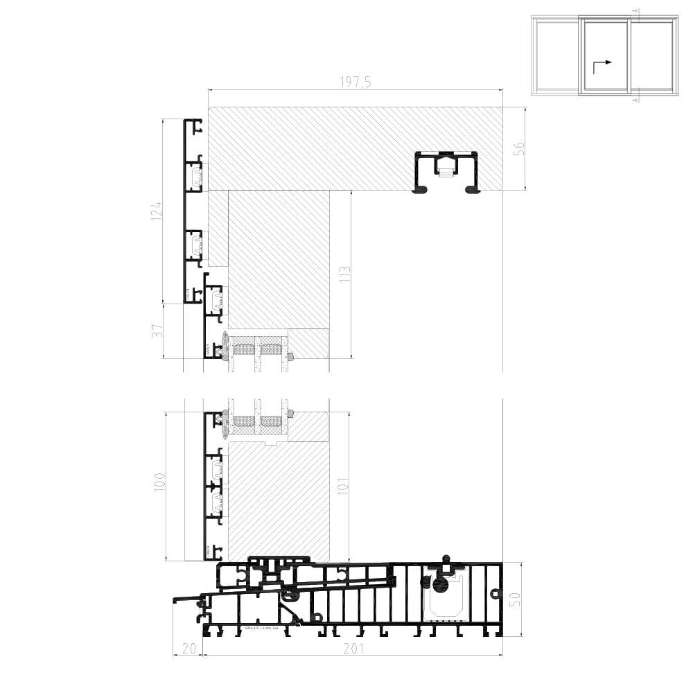 Plano - scheme G central post 
