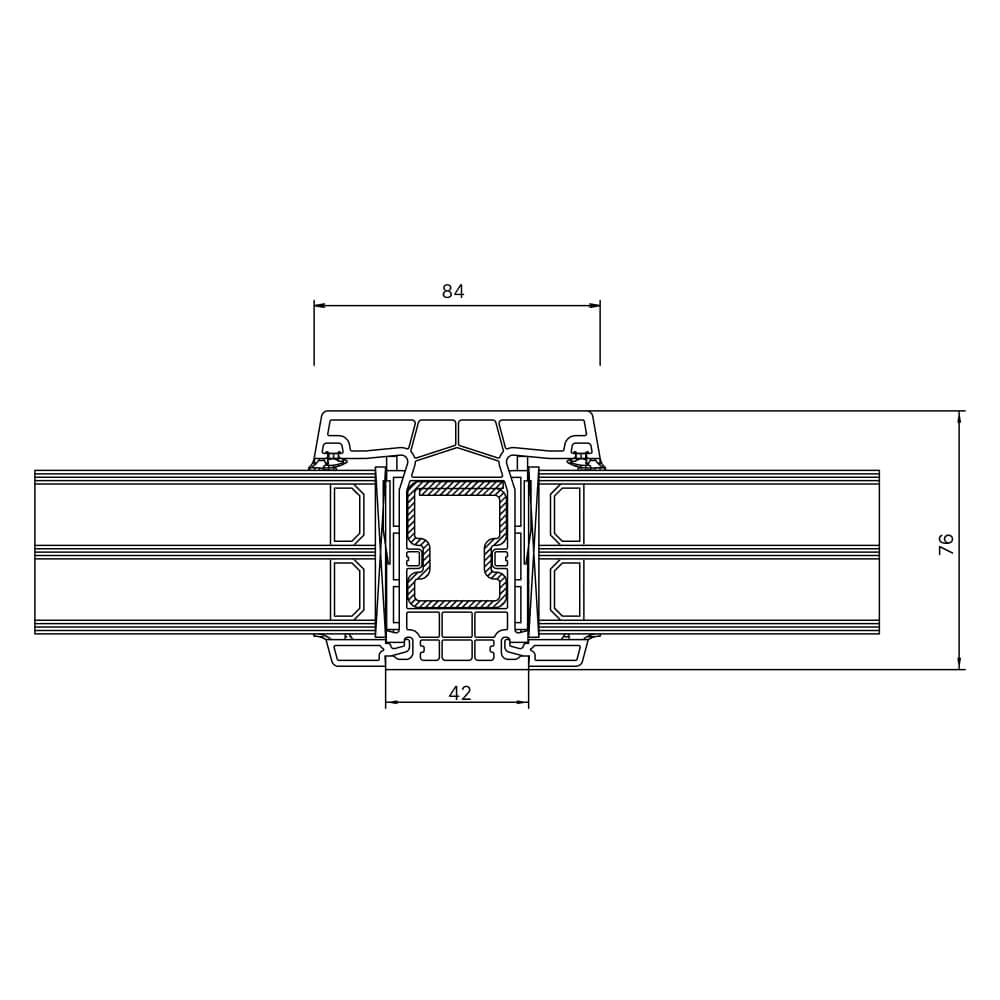 Kömmerling PremiDoor 76 - 84 mm glazing bars