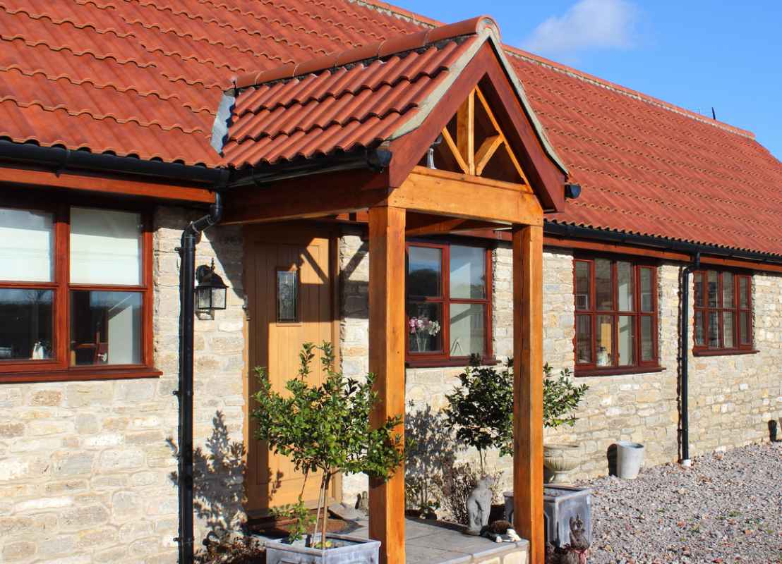 Wooden door canopies