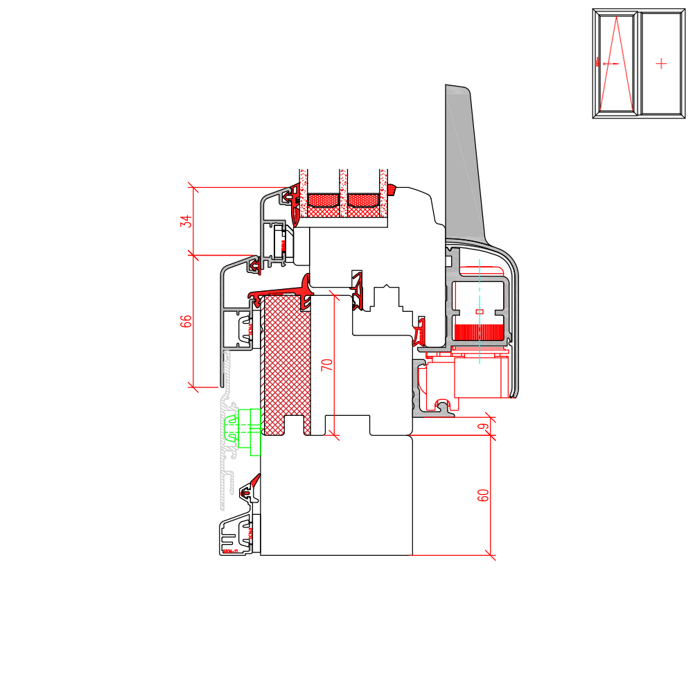 ECO Idealu Classicline - frame extension with aluminium cladding