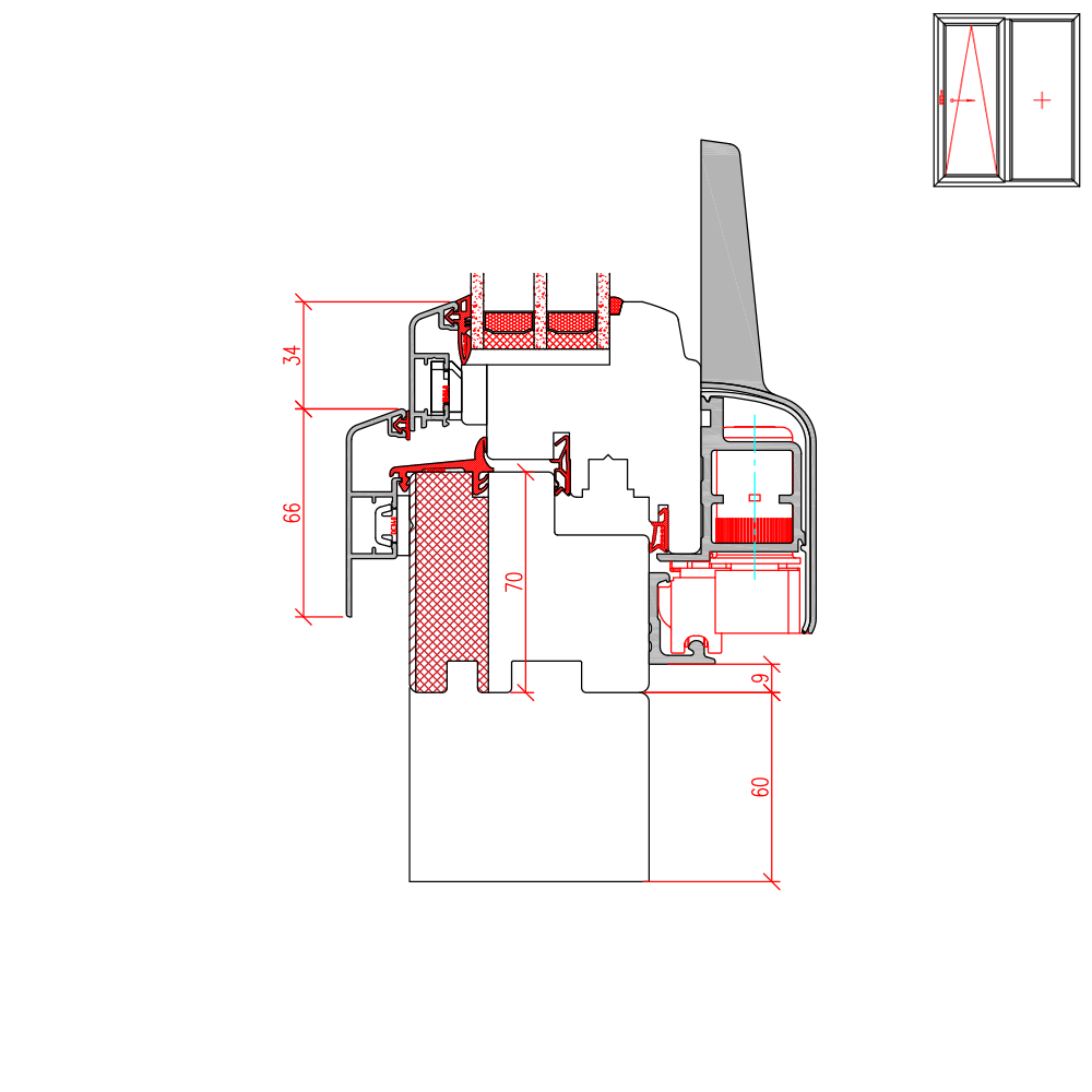 ECO Idealu Classicline - frame extension without aluminium cladding