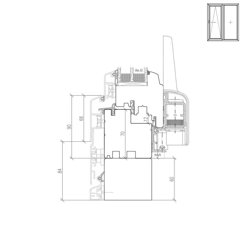 IDEALU Classicline - frame extension with aluminium cladding