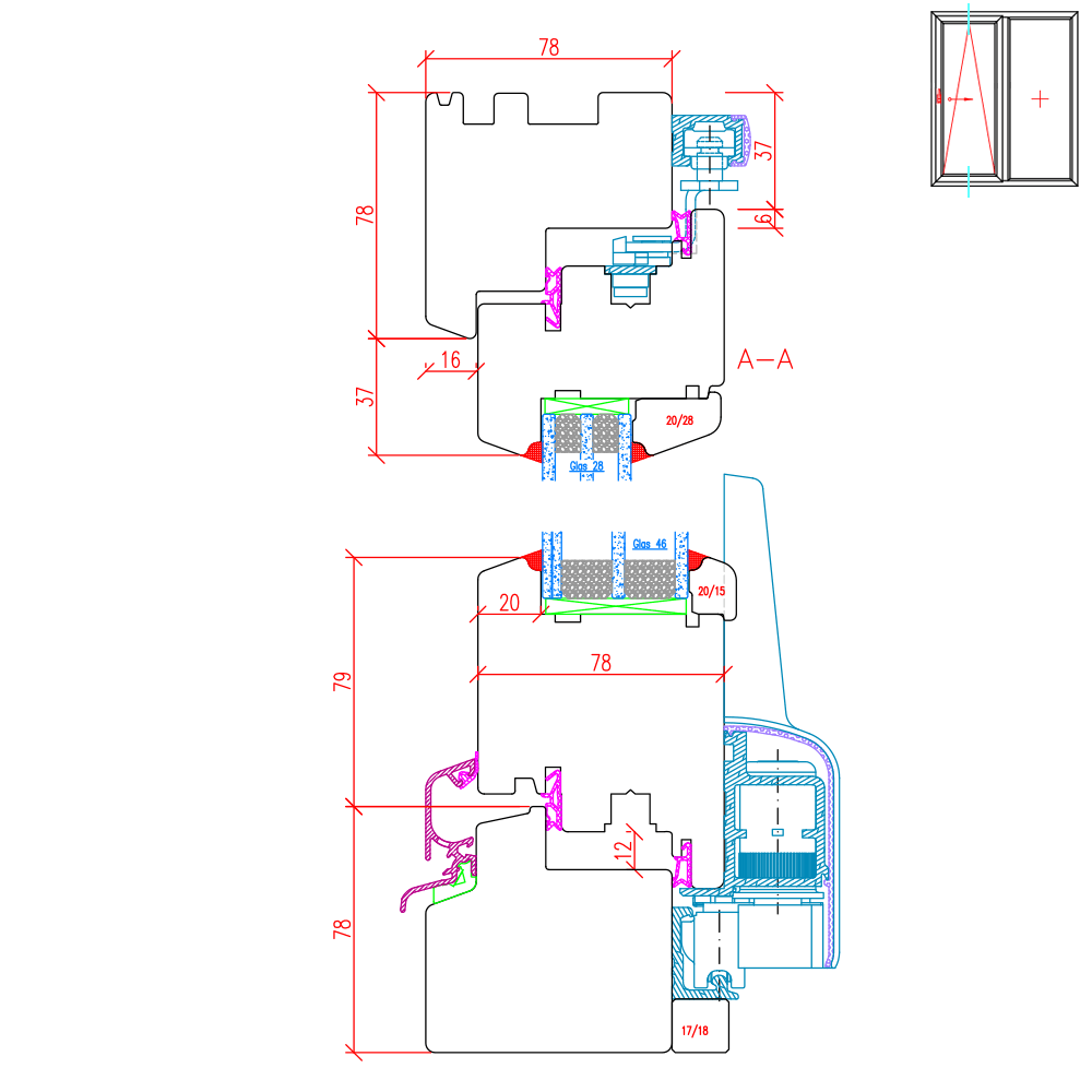 Classic IV 78 - vertical cross section