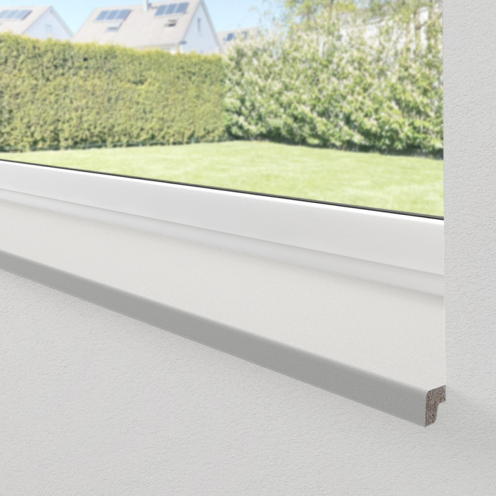 Werzalit exclusiv window sill in light grey