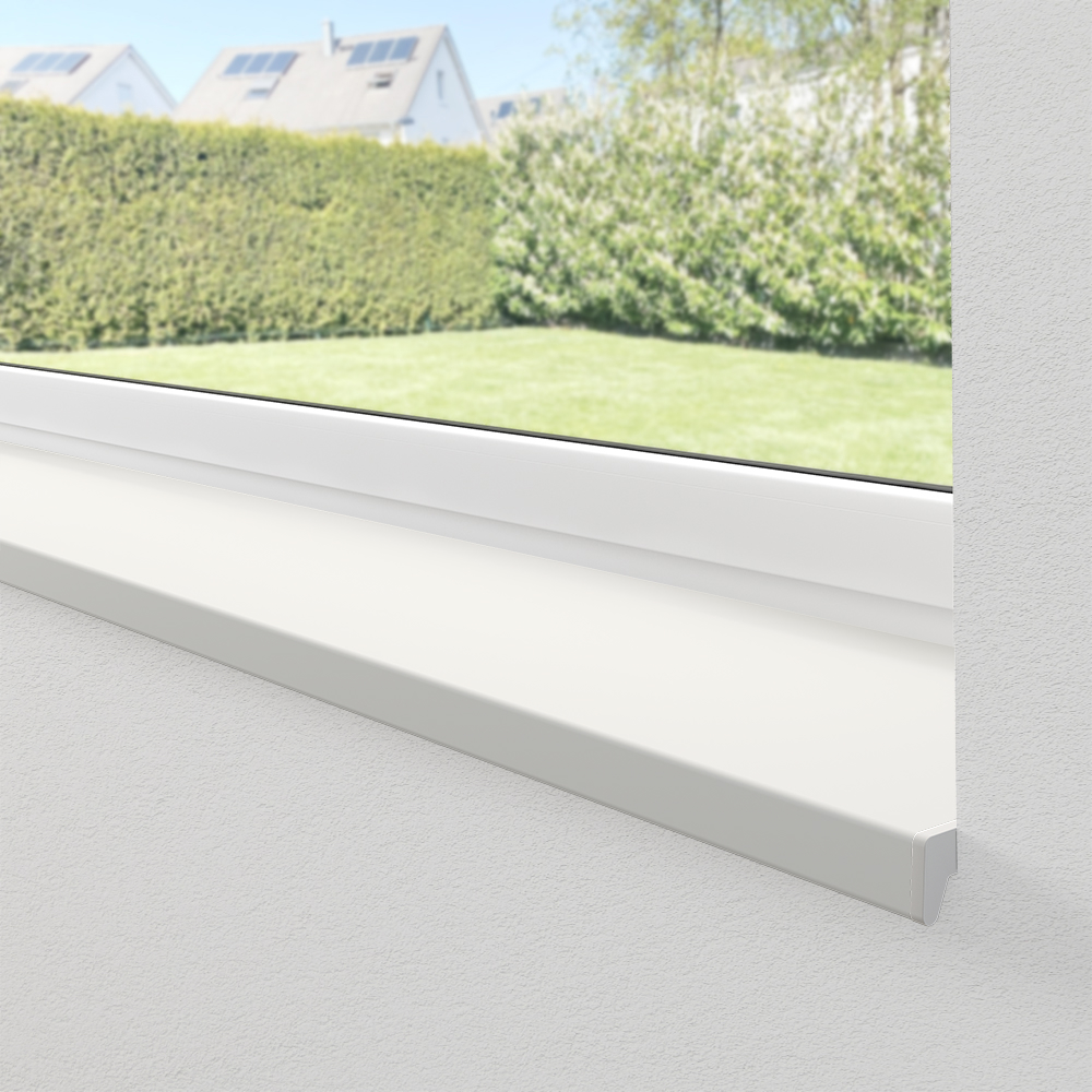 Cream white uPVC window sill